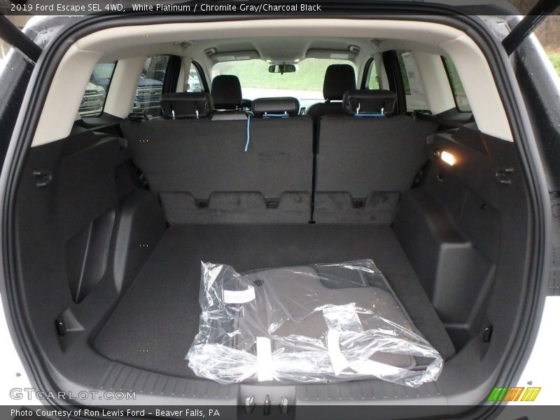 White Platinum / Chromite Gray/Charcoal Black 2019 Ford Escape SEL 4WD