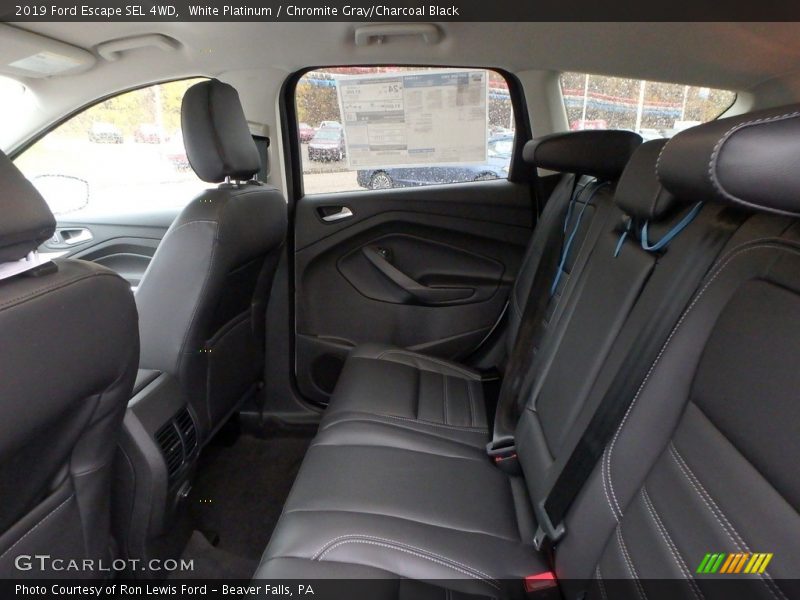 White Platinum / Chromite Gray/Charcoal Black 2019 Ford Escape SEL 4WD