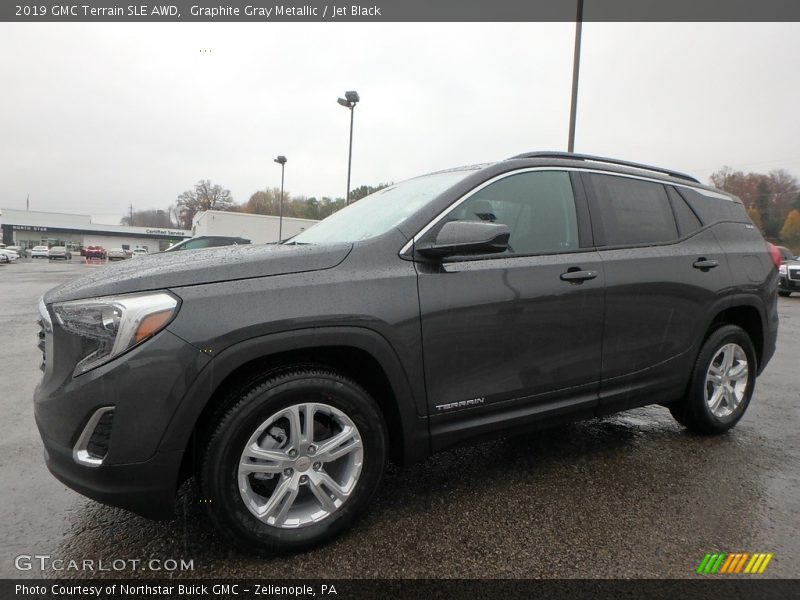 Graphite Gray Metallic / Jet Black 2019 GMC Terrain SLE AWD