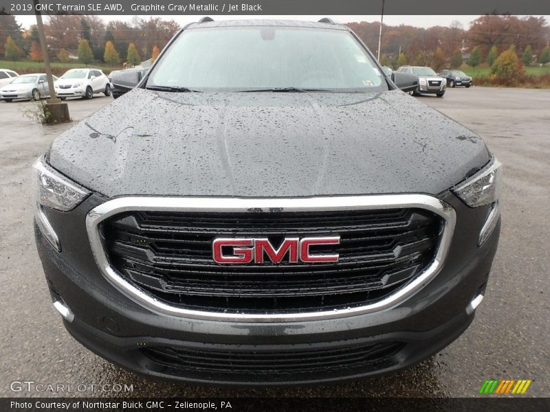 Graphite Gray Metallic / Jet Black 2019 GMC Terrain SLE AWD