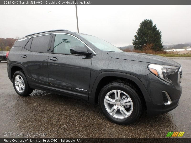 Graphite Gray Metallic / Jet Black 2019 GMC Terrain SLE AWD
