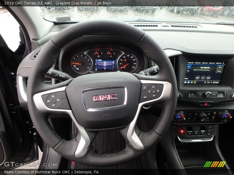 Graphite Gray Metallic / Jet Black 2019 GMC Terrain SLE AWD