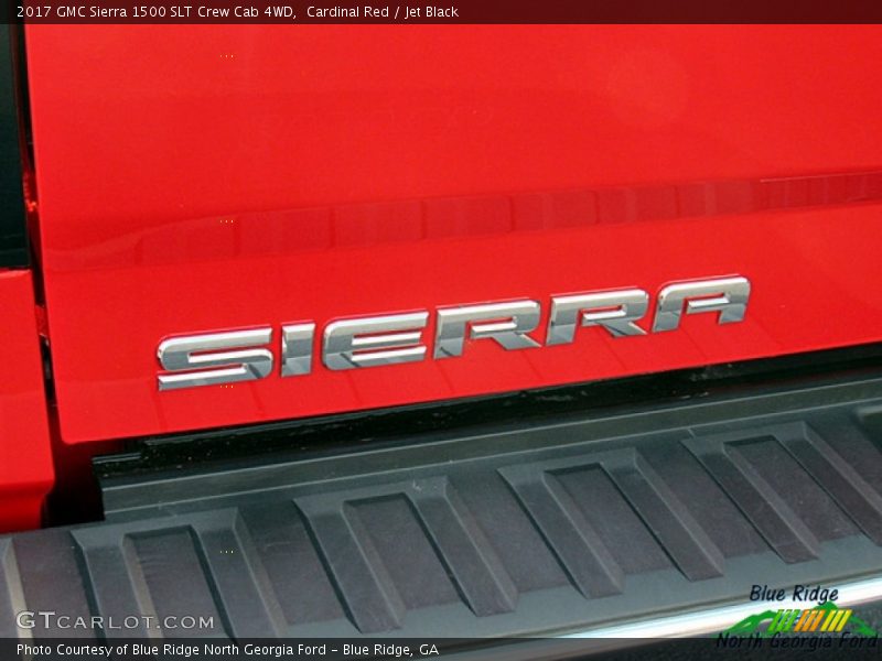 Cardinal Red / Jet Black 2017 GMC Sierra 1500 SLT Crew Cab 4WD