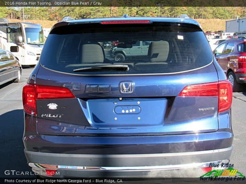 Obsidian Blue Pearl / Gray 2016 Honda Pilot Touring