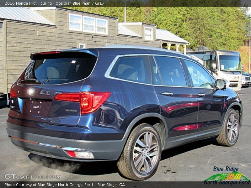 Obsidian Blue Pearl / Gray 2016 Honda Pilot Touring