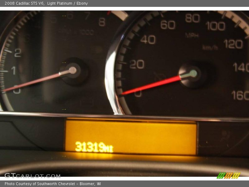 Light Platinum / Ebony 2008 Cadillac STS V6