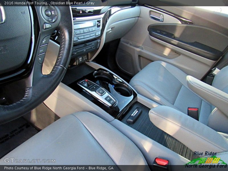 Obsidian Blue Pearl / Gray 2016 Honda Pilot Touring