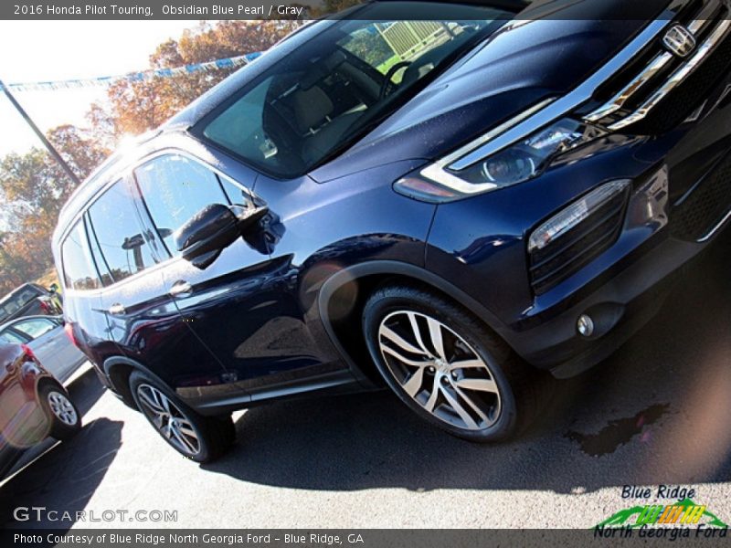 Obsidian Blue Pearl / Gray 2016 Honda Pilot Touring