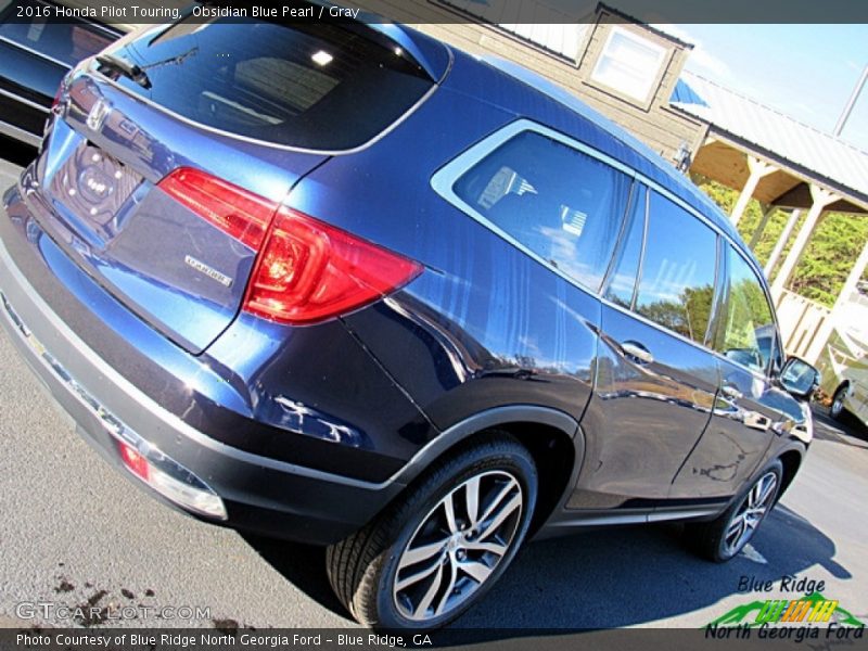 Obsidian Blue Pearl / Gray 2016 Honda Pilot Touring