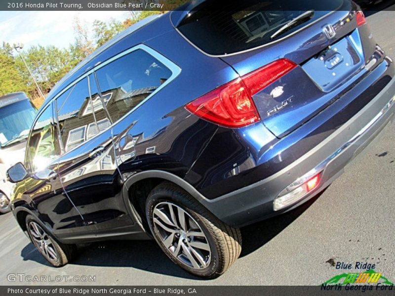 Obsidian Blue Pearl / Gray 2016 Honda Pilot Touring