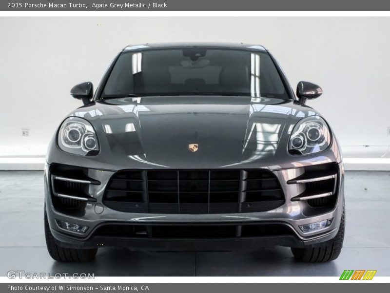 Agate Grey Metallic / Black 2015 Porsche Macan Turbo