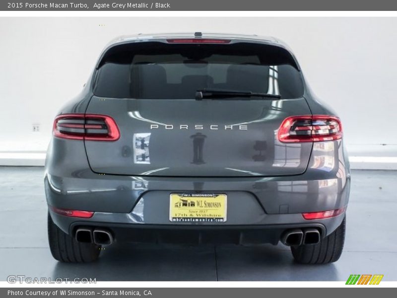 Agate Grey Metallic / Black 2015 Porsche Macan Turbo