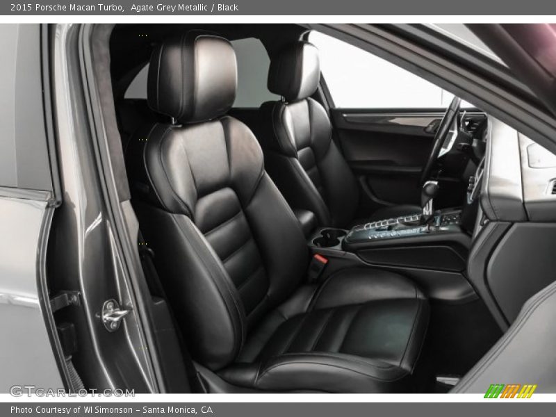 Agate Grey Metallic / Black 2015 Porsche Macan Turbo