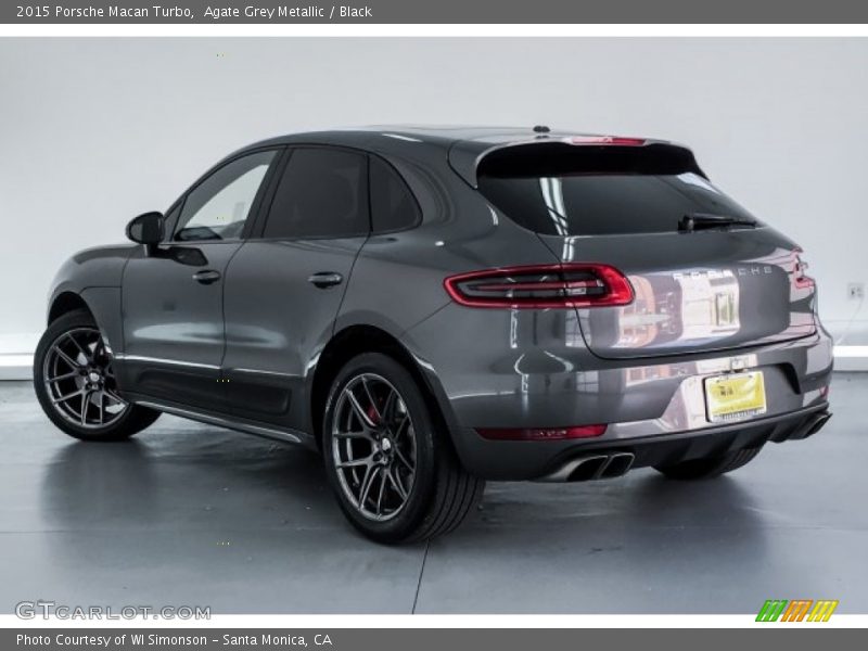 Agate Grey Metallic / Black 2015 Porsche Macan Turbo