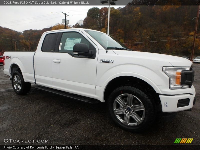 Oxford White / Black 2018 Ford F150 XLT SuperCab 4x4