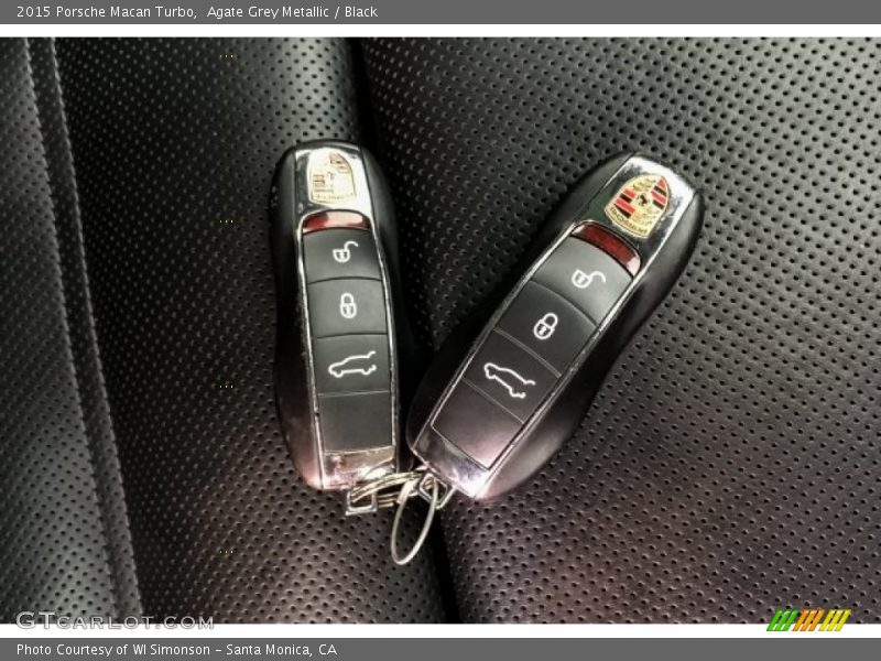 Agate Grey Metallic / Black 2015 Porsche Macan Turbo