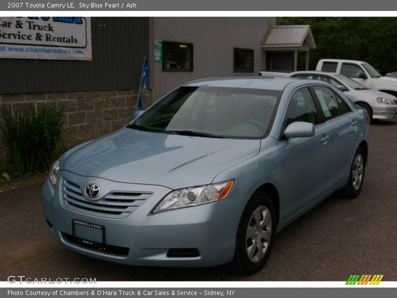 Sky Blue Pearl / Ash 2007 Toyota Camry LE