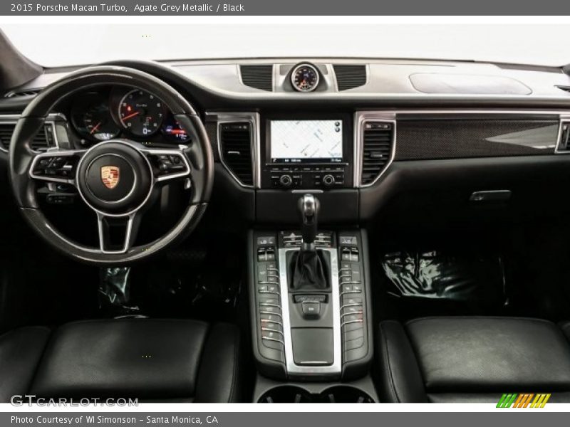 Agate Grey Metallic / Black 2015 Porsche Macan Turbo