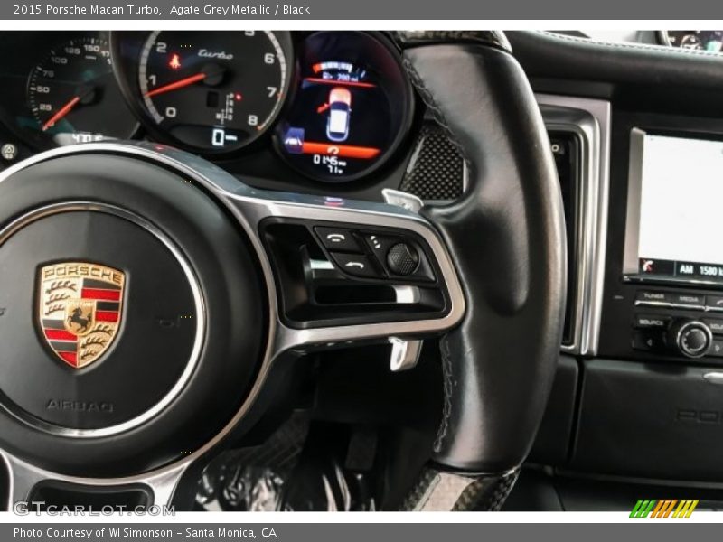 Agate Grey Metallic / Black 2015 Porsche Macan Turbo