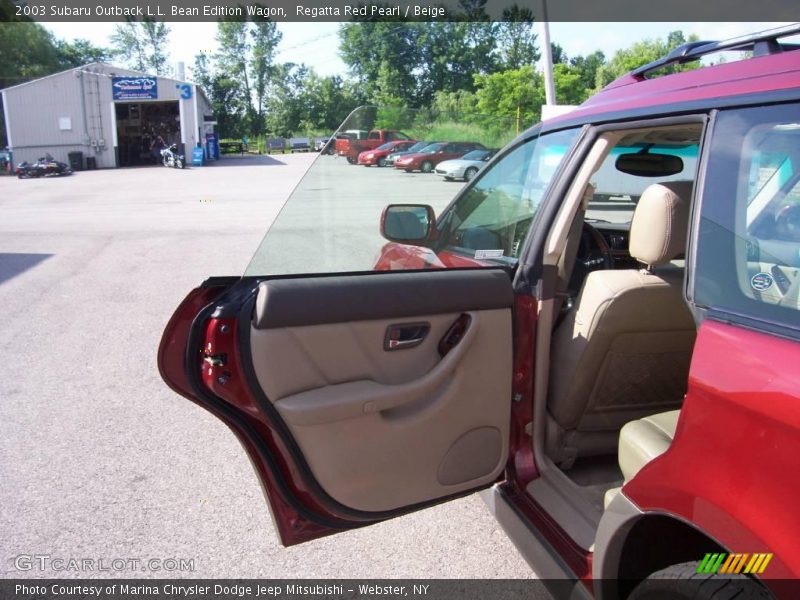 Regatta Red Pearl / Beige 2003 Subaru Outback L.L. Bean Edition Wagon