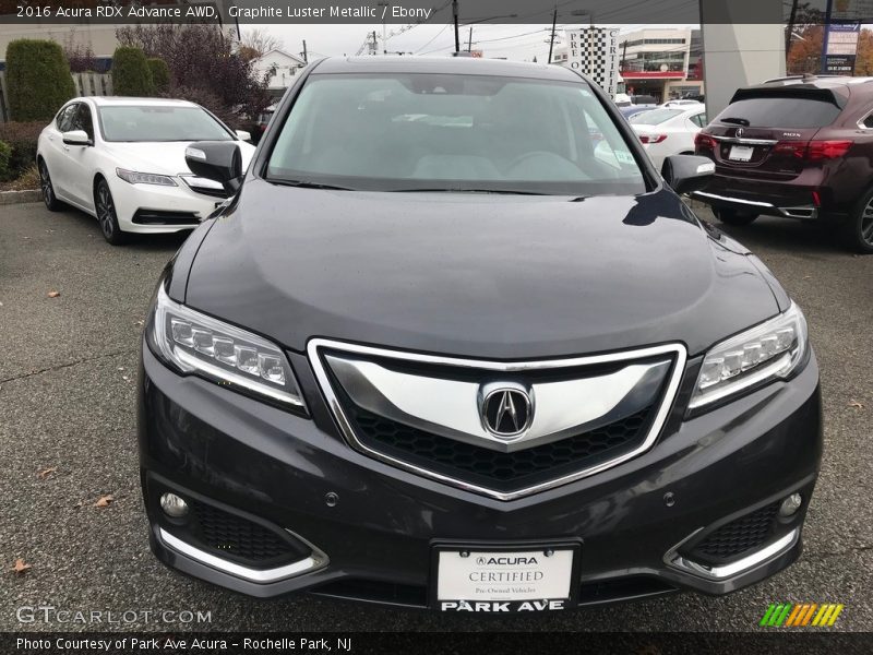 Graphite Luster Metallic / Ebony 2016 Acura RDX Advance AWD