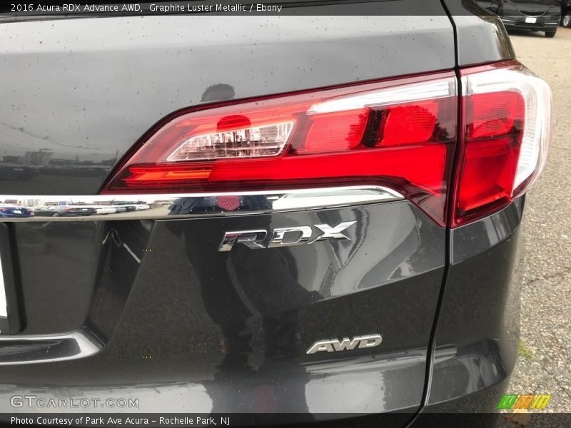 Graphite Luster Metallic / Ebony 2016 Acura RDX Advance AWD