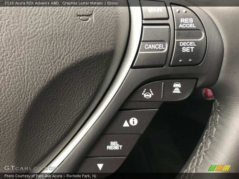 Graphite Luster Metallic / Ebony 2016 Acura RDX Advance AWD
