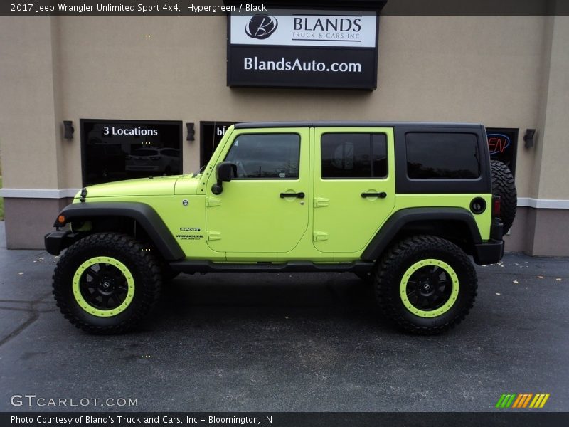 Hypergreen / Black 2017 Jeep Wrangler Unlimited Sport 4x4