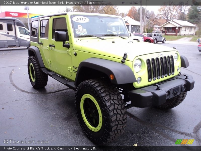 Hypergreen / Black 2017 Jeep Wrangler Unlimited Sport 4x4
