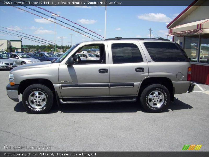 Light Pewter Metallic / Graphite/Medium Gray 2001 Chevrolet Tahoe LS 4x4