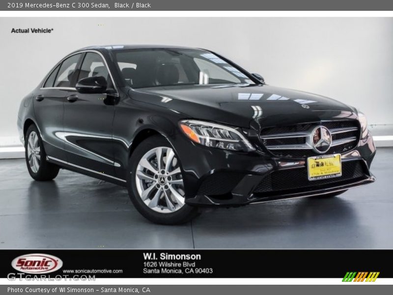 Black / Black 2019 Mercedes-Benz C 300 Sedan