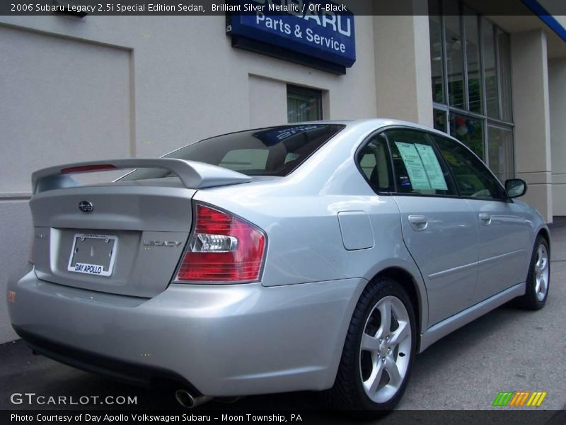 Brilliant Silver Metallic / Off-Black 2006 Subaru Legacy 2.5i Special Edition Sedan