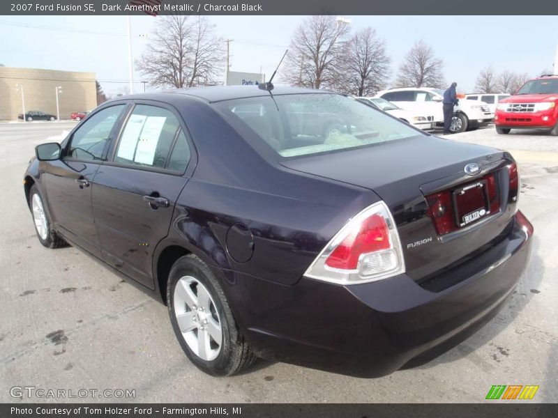Dark Amethyst Metallic / Charcoal Black 2007 Ford Fusion SE
