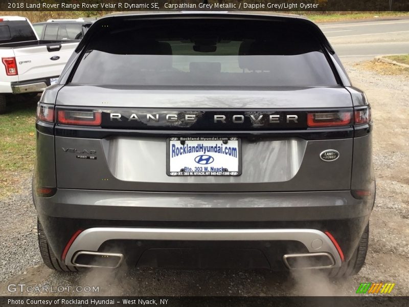 Carpathian Grey Metallic / Dapple Grey/Light Oyster 2018 Land Rover Range Rover Velar R Dynamic SE