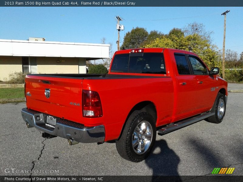 Flame Red / Black/Diesel Gray 2013 Ram 1500 Big Horn Quad Cab 4x4