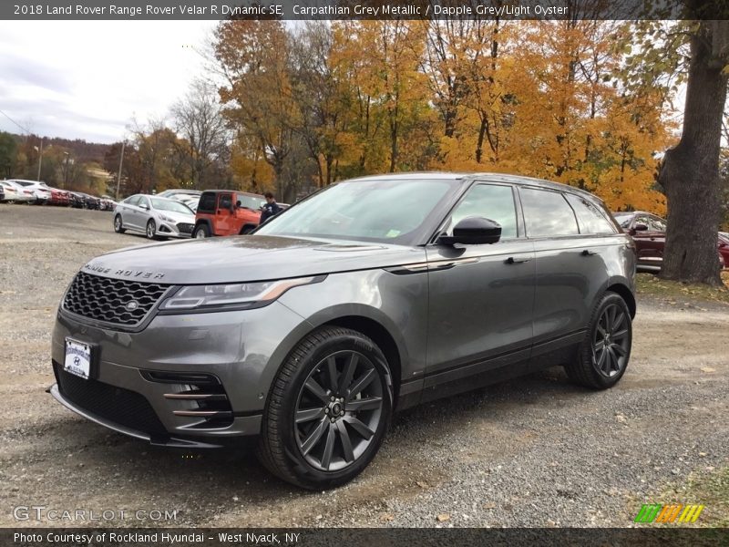 Carpathian Grey Metallic / Dapple Grey/Light Oyster 2018 Land Rover Range Rover Velar R Dynamic SE