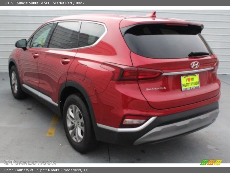 Scarlet Red / Black 2019 Hyundai Santa Fe SEL