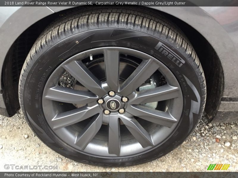 Carpathian Grey Metallic / Dapple Grey/Light Oyster 2018 Land Rover Range Rover Velar R Dynamic SE