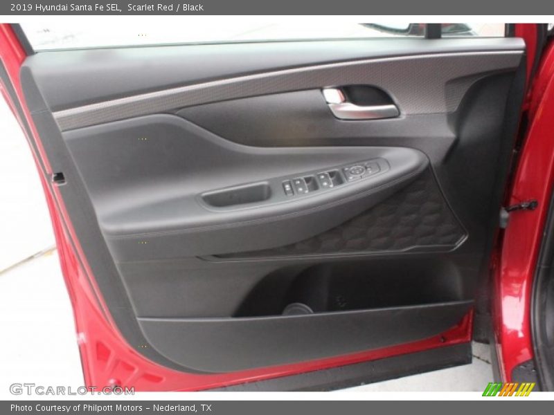 Scarlet Red / Black 2019 Hyundai Santa Fe SEL
