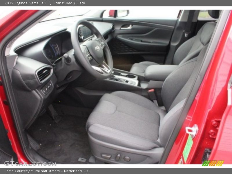 Scarlet Red / Black 2019 Hyundai Santa Fe SEL
