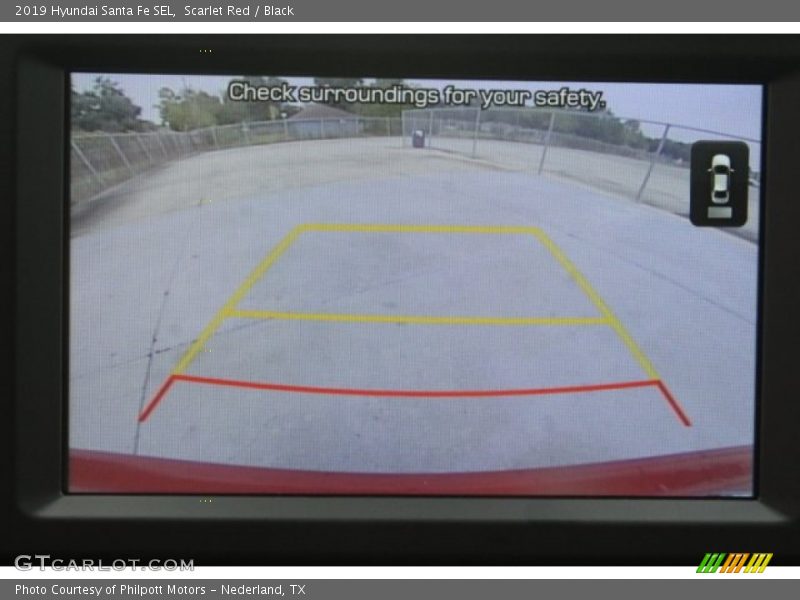 Scarlet Red / Black 2019 Hyundai Santa Fe SEL