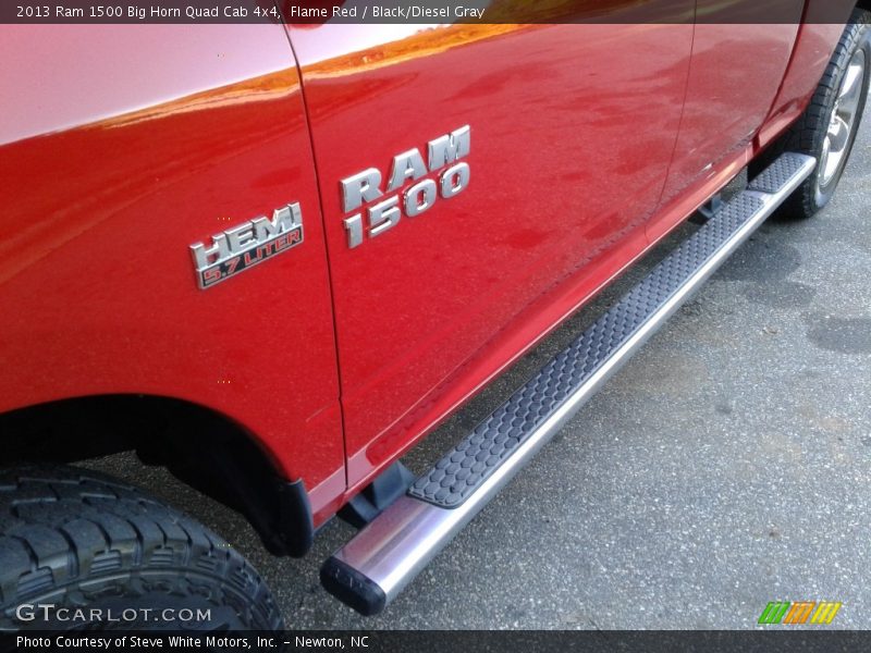 Flame Red / Black/Diesel Gray 2013 Ram 1500 Big Horn Quad Cab 4x4