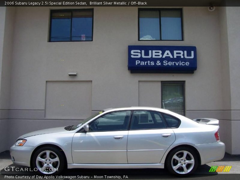 Brilliant Silver Metallic / Off-Black 2006 Subaru Legacy 2.5i Special Edition Sedan