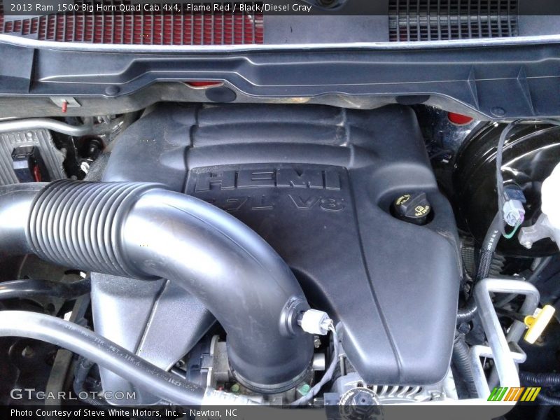 Flame Red / Black/Diesel Gray 2013 Ram 1500 Big Horn Quad Cab 4x4