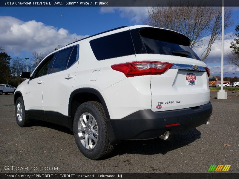 Summit White / Jet Black 2019 Chevrolet Traverse LT AWD