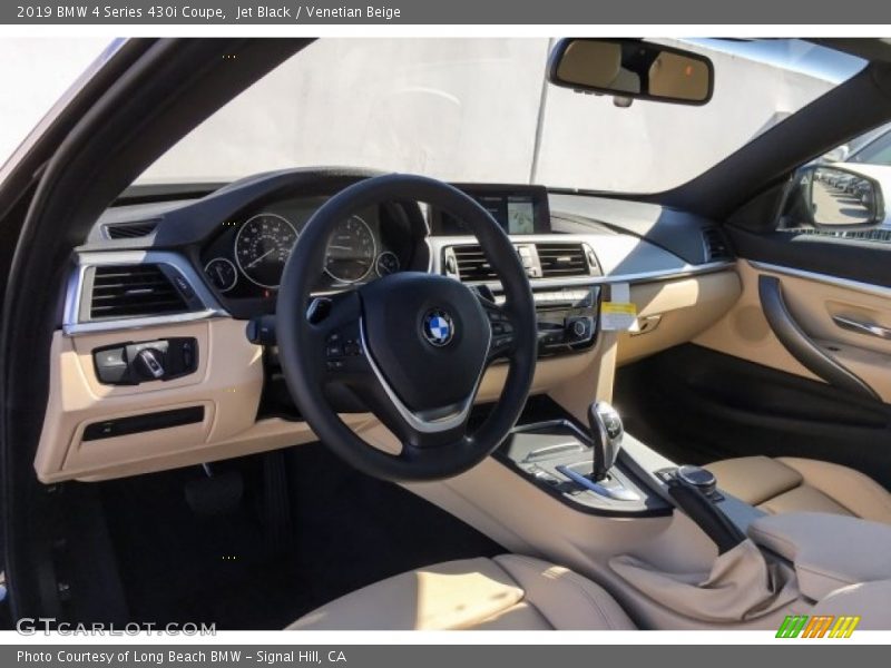 Jet Black / Venetian Beige 2019 BMW 4 Series 430i Coupe