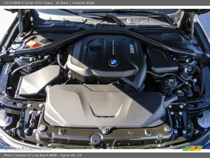 Jet Black / Venetian Beige 2019 BMW 4 Series 430i Coupe