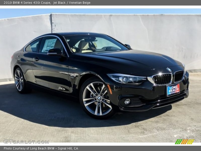Jet Black / Venetian Beige 2019 BMW 4 Series 430i Coupe