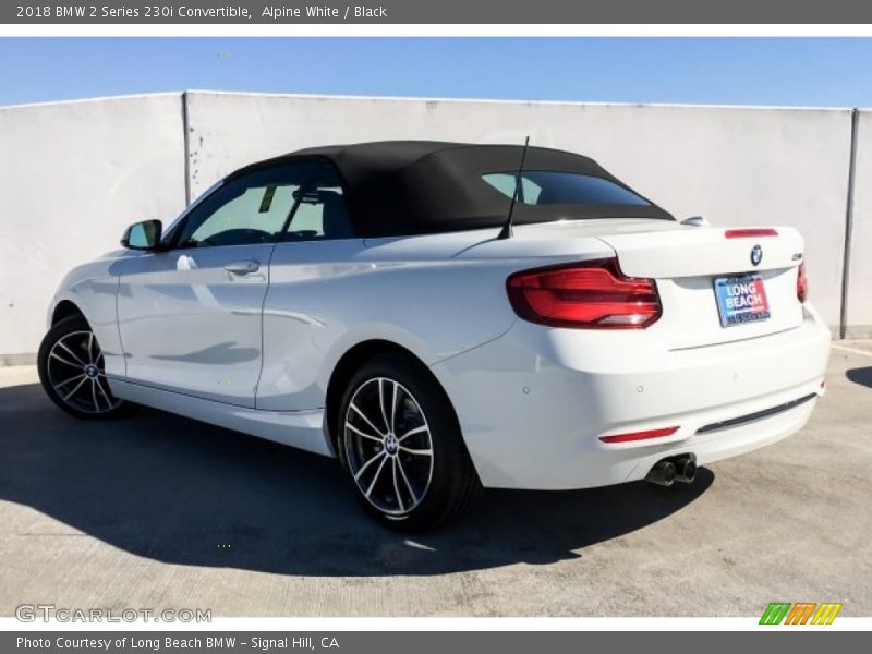 Alpine White / Black 2018 BMW 2 Series 230i Convertible