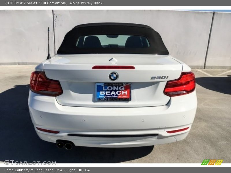Alpine White / Black 2018 BMW 2 Series 230i Convertible